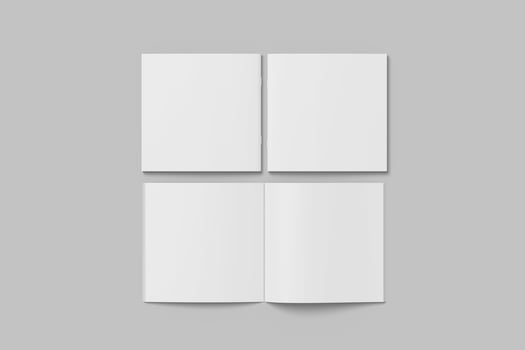Brochure Square Bifold Mockup photo