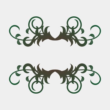 illustration of symmetrical plant vector images for covers or other romantics