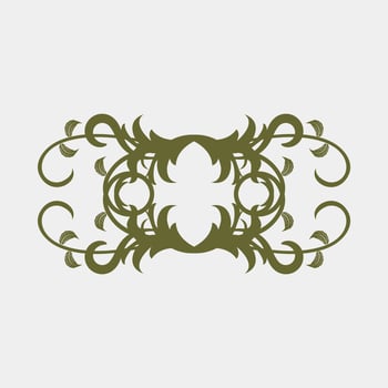 illustration of symmetrical plant vector images for covers or other romantics
