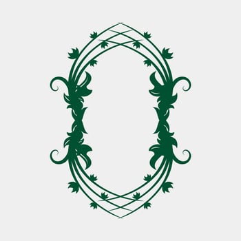 illustration of beautiful and unique symmetrical plant vector images for weddings or others
