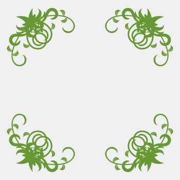illustration of symmetrical plant vector images for covers or other romantics