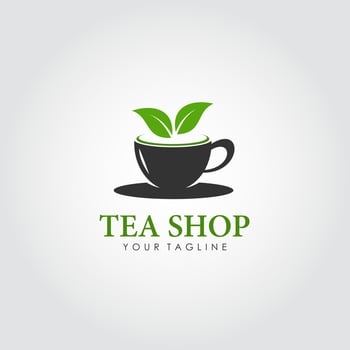 Tea shop logo design vector. Suitable for your business logo vector