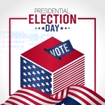presidential election day vector illustration