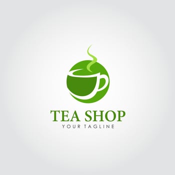 Tea shop logo design vector. Suitable for your business logo vector