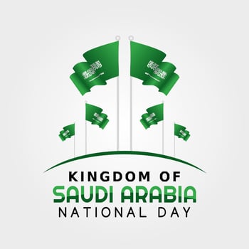 saudi arabia national day vector illustration