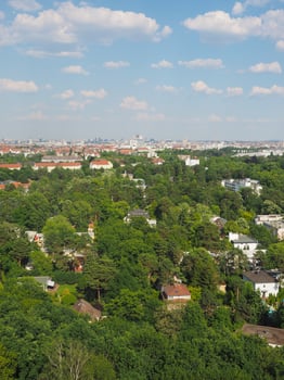 Aerial view of Berlin photo
