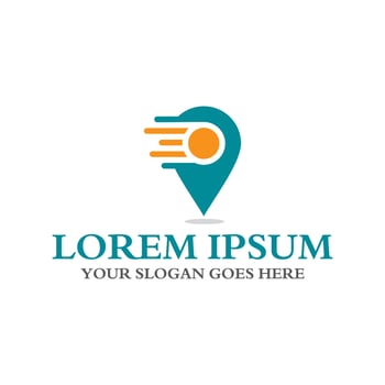 pin delivery logo , logistic logo vector