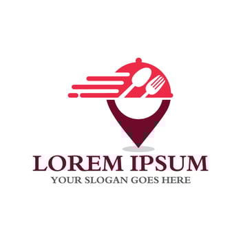 food delivery logo , restaurant logo vector