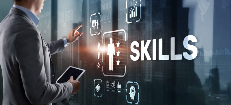 Skills Learning Personal development Finance Competency Business concept photo