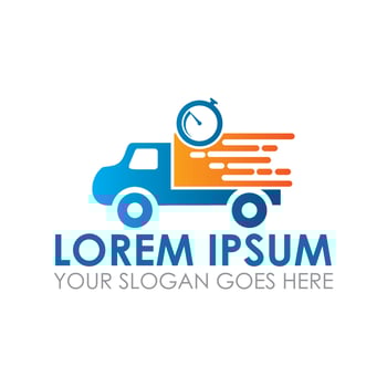 fast delivery vector , express shopping logo