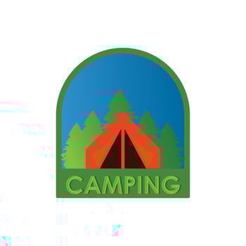 camping vector , adventure logo vector