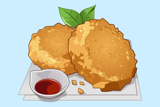 hash brown vector illustration