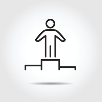 people success icon vector illustration