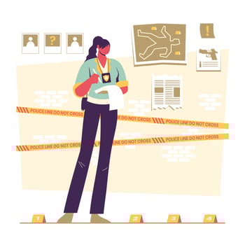 Homicide Detective Concept vector