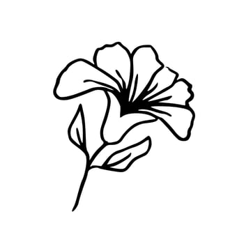 Botanical illustration. Fern, eucalyptus, boxwood. Vintage floral background. Vector design elements. Isolated. Black and white.