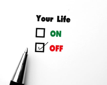 Your select is On or Off, ink print,check OFF photo