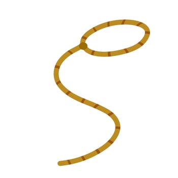 Lasso. Rope for catching animals vector