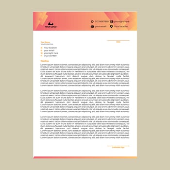 Creative letterhead Template Free Vector