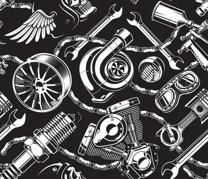 Biker seamless background vector
