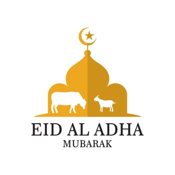 eid al adha logo , islamic logo vector