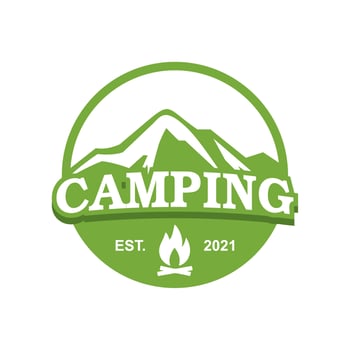 camping vector , adventure logo vector