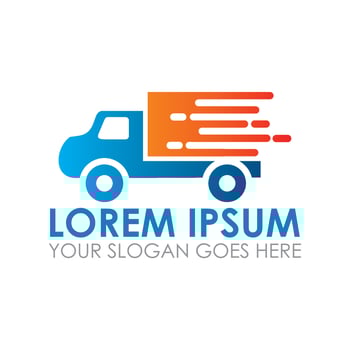fast delivery vector , express shopping logo