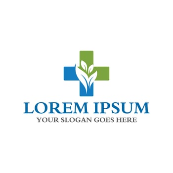 nature medical logo , pharmacy logo vector
