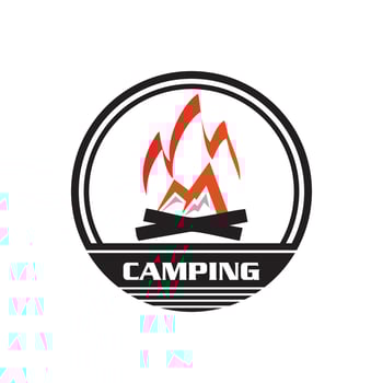 camping logo , adventure logo vector