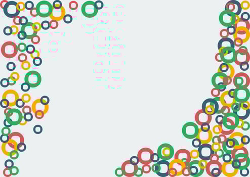 Editable Abstract Vector with Colorful Circles Pattern for Text Background