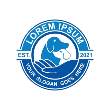 pets care logo , veterinary logo vector
