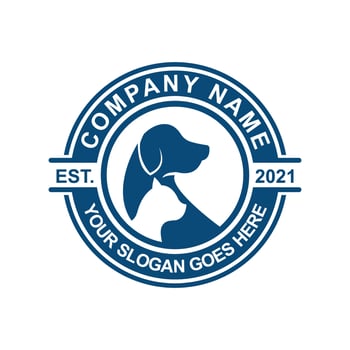 pets care logo , veterinary logo vector