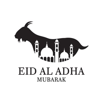 eid al adha logo , islamic logo vector