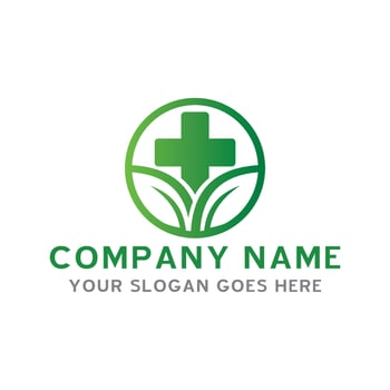 nature medical logo , medical logo vector
