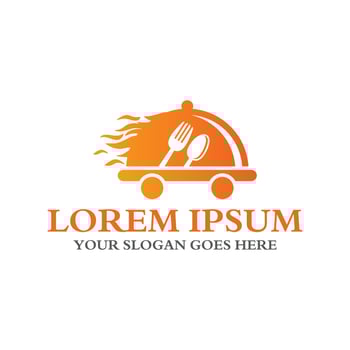 food delivery logo , restaurant logo vector