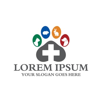 pets care logo , veterinary logo vector