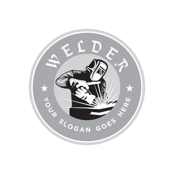 welder logo , industry logo vector