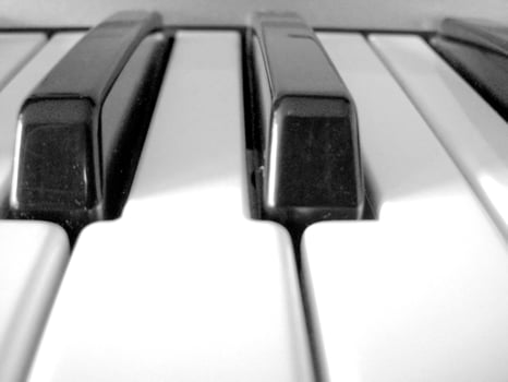 Music keyboard keys photo