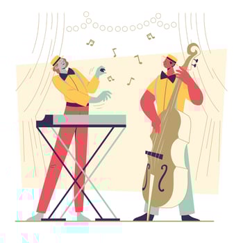 Jazz Musician Concept vector