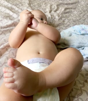 Beautiful baby boy with child face posing photographer photo