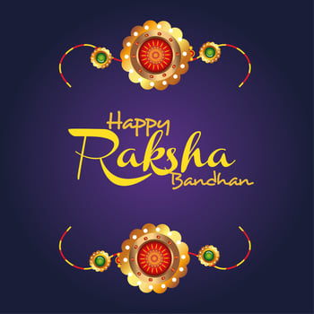 greeting card with decorative set of rakhi for raksha bandhan, indian festival for brother and sister bonding celebration, the binding relationship vector
