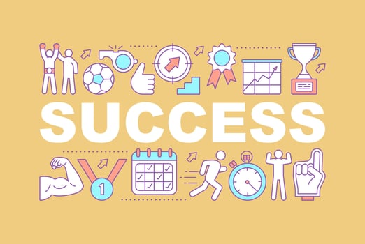 Sport success word concepts banner. Championship. Sports training. Fitness, workout, team sports. Isolated lettering typography idea with linear icons. Vector outline illustration