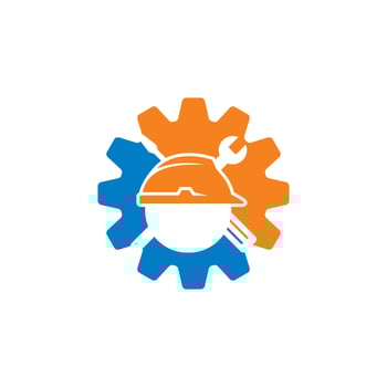 manufacturing logo , industrial logo vector