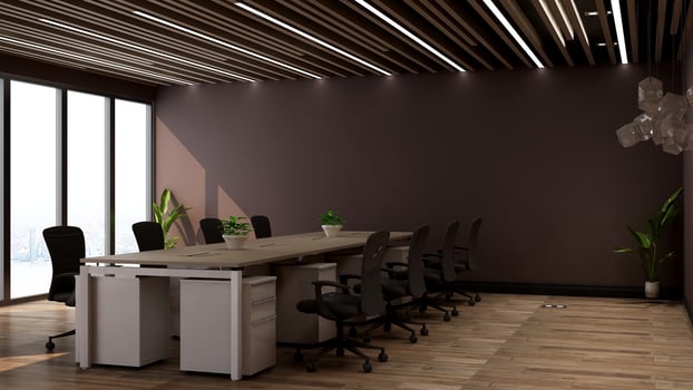 3d render office interior design - executive meeting room photo