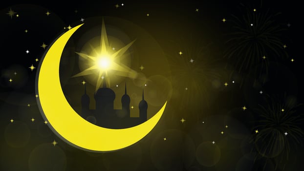 Ramadan Kareem banner background design for illustration vector