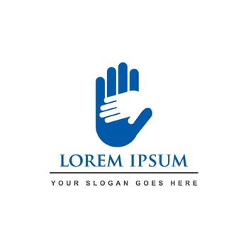 health care logo , hand logo vector