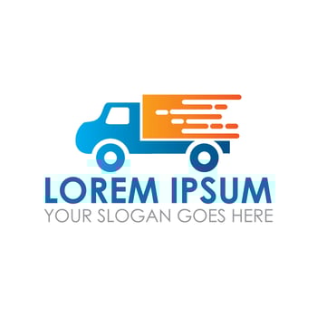 fast delivery vector , express shopping logo