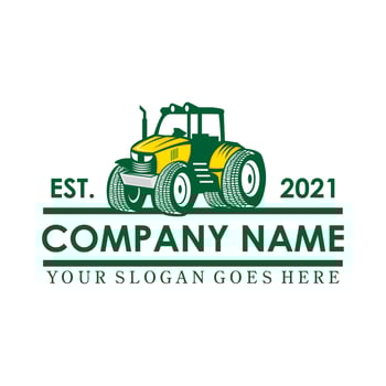 tractor vector , agriculture logo vector