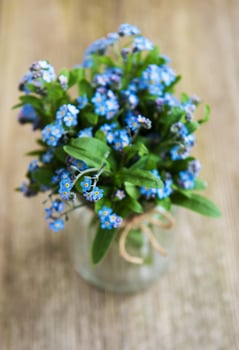 bouquet of forget me nots photo