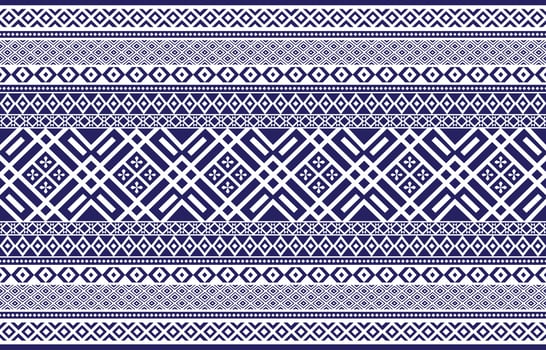 Geometric ethnic oriental pattern traditional Design for background,carpet,wallpaper,clothing,wrapping,Batik,fabric,Vector illustration embroidery style. vector