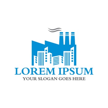 factory industry logo , industrial logo vector